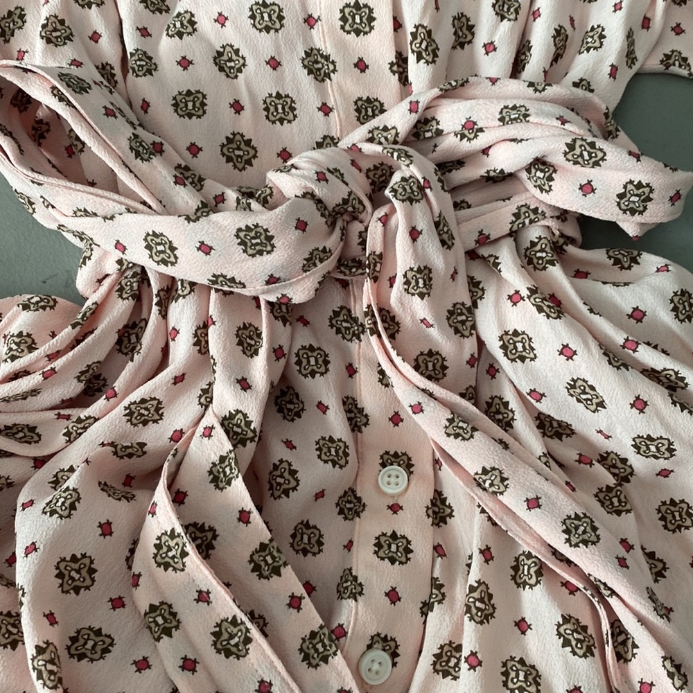 NWT J. Crew Reimagined Pink Printed Shirt Dress💗♥️💗 - Picture 7 of 11